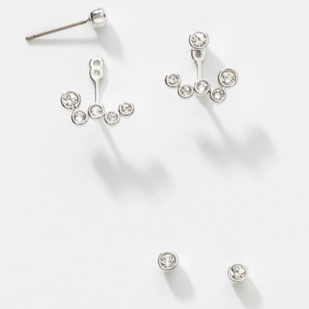 TOUCHSTONE CRYSTAL by Swarovski EARRINGS, To and Fro - Picture 2 of 3